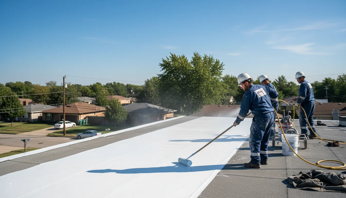 Commercial roof coating in Sunfield, MI near me